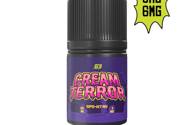 Glu Cream Terror Spontan Freebase 60 ML 3 MG 6 MG