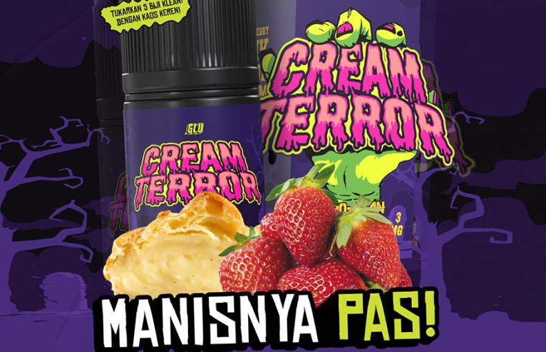 Glu Cream Terror Spontan Freebase 60 ML 3 MG 6 MG