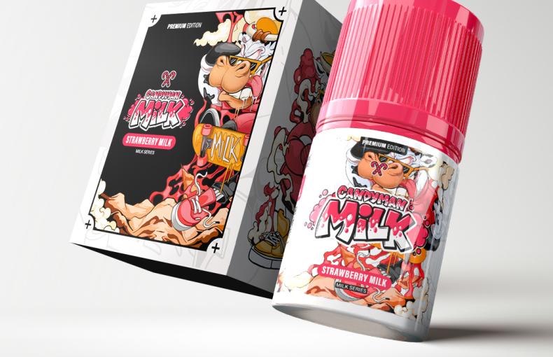 Candyman Milk Strawberry Freebase 60ML 6MG 3MG